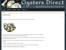 Tablet Screenshot of oystersdirect.com.au